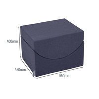 KiddyMoon Spielplatz aus Schaumstoff 2-teiliges Set Hindernisläufen, dunkelblau, Multi-Größe