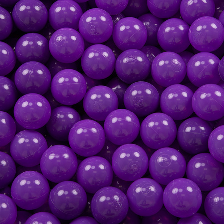 KiddyMoon Kinder Bälle für Bällebad Baby Einfarbige Plastikbälle ∅7cm Made in EU, violett, 200 Bälle/7cm