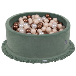 KiddyMoon Spielmatte für Kinder Aus Schaumstoff Montessori Weiche Kindermatte Babymatte Baby Spieldecke Krabbelmatte Schaumstoffmatte Spielzeug Teppich, Hergestellt In EU, Waldgrün