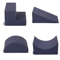 KiddyMoon Spielplatz aus Schaumstoff 4-teiliges Set Hindernisläufen, dunkelblau, Multi-Größe