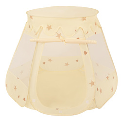 Baby Spielzelt Mit Plastikbällen Für Kinder Leicht Und Kompakt Ideal Für Drinnen Und Draußen Fördert Sensorische Integration Schneller Aufbau, Hellbeige: Pastellbeige/Weiß/Minze, 100 Stück