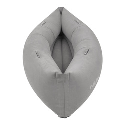 KiddyMoon Peapod Sensorischer Stuhl für Kinder Aufblasbarer Entlastungstherapie, grau, XL