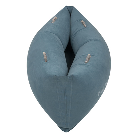 KiddyMoon Peapod Sensorischer Stuhl für Kinder Aufblasbarer Entlastungstherapie, blau, L
