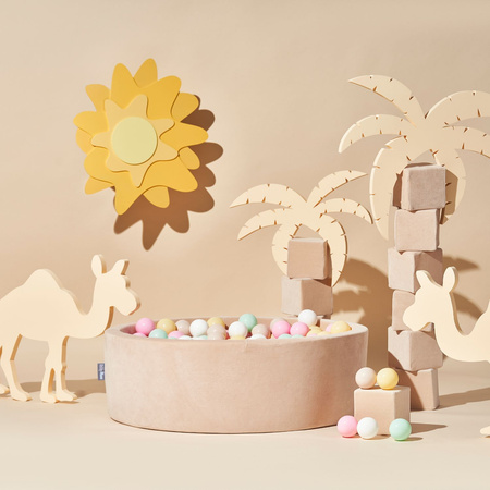 KiddyMoon Wanddekor 3D Wandskulpturen Kinderzimmer Akccessoire Für Kinder Wanddeko, Sonne: Gelb, UNI