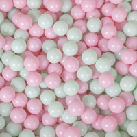 Kinderzelt Spielhaus Faltbares Eisdiele Für Kinder Spielzelt Leicht Aufzubauen Fördert Fantasie Und Kreativität Ideal Für Drinnen Und Draußen Leicht Zu Reinigen, pink-minze:puderrosa/minze, 200 Bälle