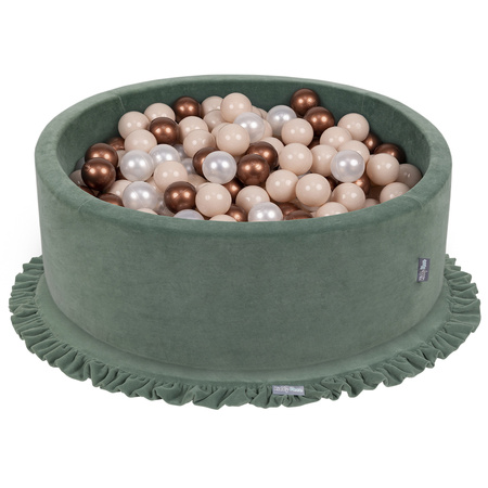 KiddyMoon Spielmatte für Kinder Aus Schaumstoff Montessori Weiche Kindermatte Babymatte Baby Spieldecke Krabbelmatte Schaumstoffmatte Spielzeug Teppich, Hergestellt In EU, Waldgrün