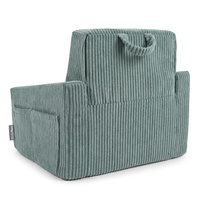 KiddyMoon Klappbarer Kindersessel aus Schaumstoff Kindersofa, grün, UNI