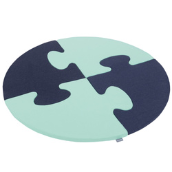 KiddyMoon Puzzles aus Schaumstoff Puzzlespiel Set Spielmatte für Kinder, Rosa/Minze