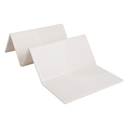 KiddyMoon Babymatte Zweiseitige Krabbelmatte Schaumstoffmatte Für Kinder Kindermatte Kindgerechte Muster Spielplatz Entwicklung Sicherer Und Bequemer Ideal Für Drinnen Und Draußen, Beige-Streifen, 150x200x1cm