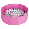 Rosa:perle/grau/transparent/puderrosa
