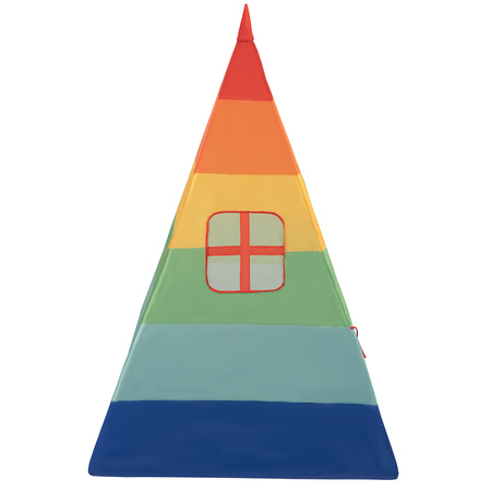 Tipi Spielzelt mit Bälle Indianerzelt für Kinder Kinderzimmer Zelt, mehrfarbig:türkis/weiß/perl/grün/mint, 100 Bälle