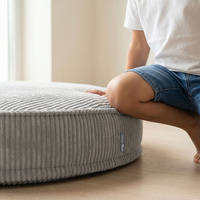 KiddyMoon 3-Teilige Schaumstoff Elements für Kinder Kinderzimmer-Accessoire, dunkelgrau/violett/hellgrau, Lx3