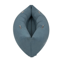 KiddyMoon Peapod Sensorischer Stuhl für Kinder Aufblasbarer Entlastungstherapie, blau, L