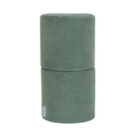 KiddyMoon Spielplatz Velvet Aus Schaumstoff Für Babys Hindernisläufen, Hergestellt In Der EU, waldgrün, Puff/Puff