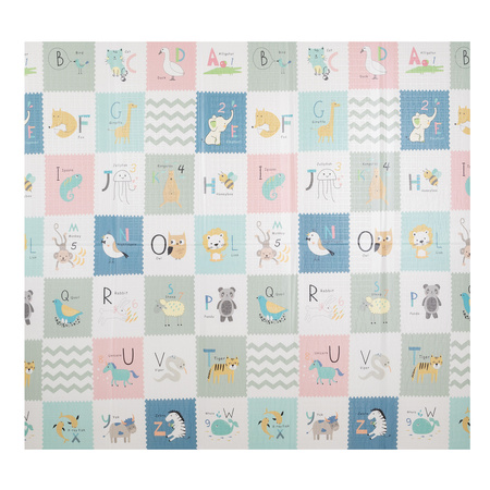 KiddyMoon Babymatte Zweiseitige Krabbelmatte Schaumstoffmatte Für Kinder Kindermatte Kindgerechte Muster Spielplatz Entwicklung Sicherer Und Bequemer Ideal Für Drinnen Und Draußen, Braun-Elefant, 180x200x1cm