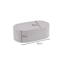 KiddyMoon Schaumstoff Kindersitz Montessori-Spielzeug Schaum spielzeug Weiche Kindermöbel und viel Spaß für Kinder Babys Sessel, Hergestellt in der EU, Hellgrau, Tisch