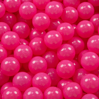 KiddyMoon Kinder Bälle für Bällebad Baby Einfarbige Plastikbälle ∅7cm Made in EU, dunkel pink, 50 Bälle/7cm