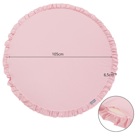 KiddyMoon Spielmatte für Kinder Aus Schaumstoff Montessori Weiche Kindermatte Babymatte Baby Spieldecke Krabbelmatte Schaumstoffmatte Spielzeug Teppich, Hergestellt In EU, rosa, XL
