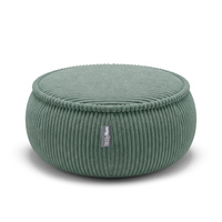 KiddyMoon Pouf für Kinder mit Cord, abnehmbarer Bezug KM-PF-DONUT, grün, M