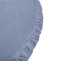 KiddyMoon Spielmatte für Kinder Aus Schaumstoff Montessori Weiche Kindermatte Babymatte Baby Spieldecke Krabbelmatte Schaumstoffmatte Spielzeug Teppich, Hergestellt In EU, eisblau, XL