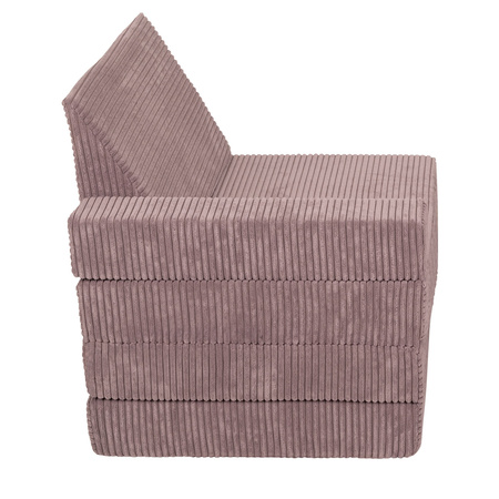 KiddyMoon Kindersessel aus Schaumstoff Sessel für Kinder Kinderzimmer Faltmatratze Relaxsessel Kuschelsessel, violett, Kindersofa