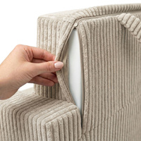 KiddyMoon Klappbarer Kindersessel aus Schaumstoff Kindersofa, beige, UNI