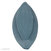 KiddyMoon Peapod Sensorischer Stuhl für Kinder Aufblasbarer Entlastungstherapie, blau, M