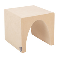 KiddyMoon Spielplatz Velvet Aus Schaumstoff Für Babys Hindernisläufen, Hergestellt In Der EU, sandbeige, Multi-Größe