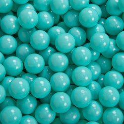 KiddyMoon Kinder Bälle für Bällebad Baby Einfarbige Plastikbälle ∅7cm Made in EU, helltürkis, 100 Bälle/7cm