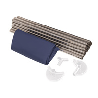 Sechseckiger Laufstall mit Bällen Laufgitter für Kinder, Blau:perle/grau/transparent/babyblau/minze, 100 Bälle