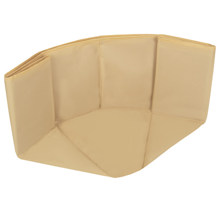 Klappbares Bällebad Polyester mit Bällen Kinder, Hellbeige:Pastellbeige/Kupfer/Weiß/Schwarz, 300 Bälle