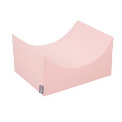 KiddyMoon Spielplatz aus Schaumstoff mit Quadrat Bällebad (300 Bälle) Ballgruben für Babys Spielbad Hindernisläufen, Hergestellt in der EU, pink:perle/grau/transparent/puderrosa, Bällebad (200 Bälle) + Version 1