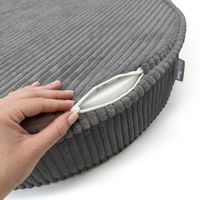 KiddyMoon 3-Teilige Schaumstoff Elements für Kinder Kinderzimmer-Accessoire, fioletowy-beżowy-ciemnoszary