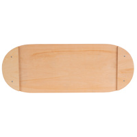 Balance Board aus Holz für Erwachsene und Kinder Koordinationstraining Balancebrett Physiotherapie Skateboard Surfbrett Surf Sport Fitness Crossfit Yoga - Mit Matte und ohne Matte erhältlich, Natürlich, 80x30cm