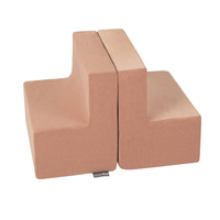 KiddyMoon Spielplatz aus Schaumstoff Stüfchen/Stüfchen, wüstenrosa, Multi-Größe