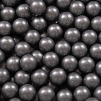 KiddyMoon Kinder Bälle für Bällebad Baby Einfarbige Plastikbälle ∅7cm Made in EU, silbern, 200 Bälle/7cm