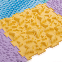 KiddyMoon Sensorik-Puzzlematte für Kinder Therapiematte, Mehrfarbig, 6 Stücke