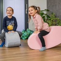 KiddyMoon Schaumstoff Wippe Baby Hüpfer für Kinder, rosa, M