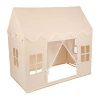 KiddyMoon Spielhaus Kinderzelt Für Kinder Kinderhaus Faltbares Design Kinder Spielzelt Indoor Kreativität Kuschelecke Kinderzelt Perfekt Für Drinnen Und Draußen Kinderzimmer, Naturfarbe, Keine Bälle