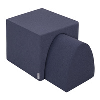 KiddyMoon Spielplatz aus Schaumstoff Hügel/Tunnel Hindernisläufen, dunkelblau, Multi-Größe