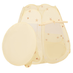Baby Spielzelt Mit Plastikbällen Für Kinder Leicht Und Kompakt Ideal Für Drinnen Und Draußen Fördert Sensorische Integration Schneller Aufbau, Hellbeige: Pastellbeige/Weiß/Minze, 100 Stück