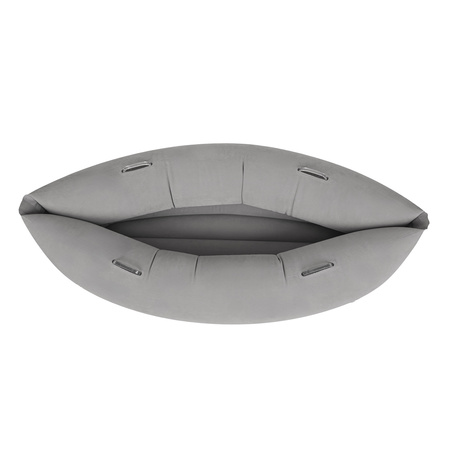 KiddyMoon Peapod Sensorischer Stuhl für Kinder Aufblasbarer Entlastungstherapie, grau, XL