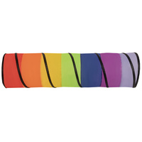 Spieltunnel Für Kinder Pop Up Krabbeltunnel Mit Bällen Drinnen Und Draußen, mehrfarbig:transparent/gelb/puderrosa/orange/rot, 200 Bälle