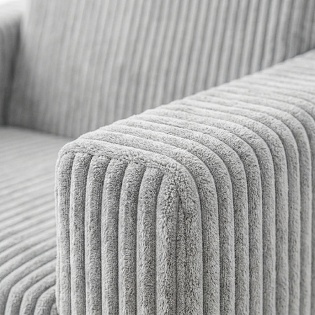 KiddyMoon Klappbarer Kindersessel aus Schaumstoff Kindersofa, hellgrau, UNI