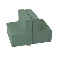 KiddyMoon Spielplatz aus Schaumstoff Stüfchen/Stüfchen, waldgrün, Multi-Größe