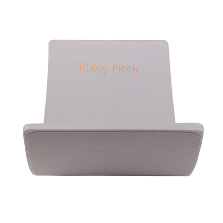 KiddyMoon Balance Board aus Holz für Kinder, Babys Montessori Spielzeug, Gleichgewicht, Balancieren Babys Holzspielzeug, Balancebrett Wackelbrett Gleichgewicht, Grau, 83x29,5x1,7 cm/Filz