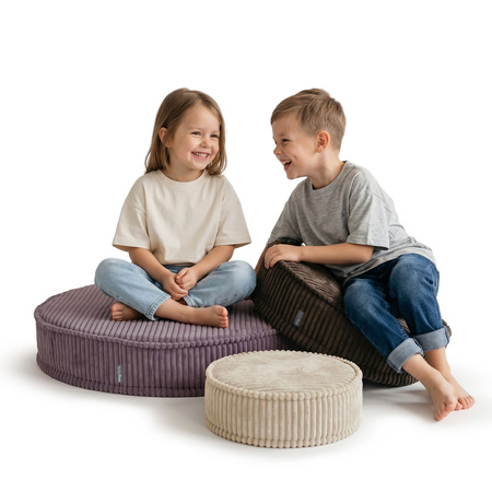 KiddyMoon 3-Teilige Schaumstoff Elements für Kinder Kinderzimmer-Accessoire, beżowy-brązowy-fioletowy