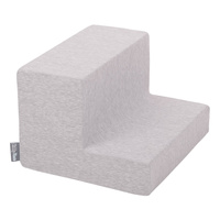 KiddyMoon Spielplatz aus Schaumstoff mit Rund Bällebad (200 Bälle) Ballgruben für Babys Spielbad Hindernisläufen, Hergestellt in der EU, hellgrau:gelb/grün/blau/rot/orange, Bällebad (200 Bälle) + Stüfchen