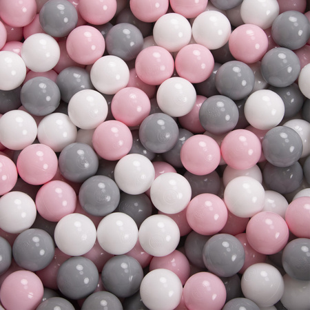 Faltbare Bällebad mit Bälle für Kinder Spielbad, Grau, 200 Bälle