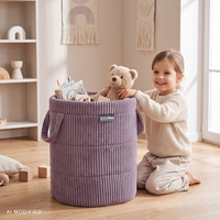 KiddyMoon KM-BIN Spielzeuge Körbe, Violett